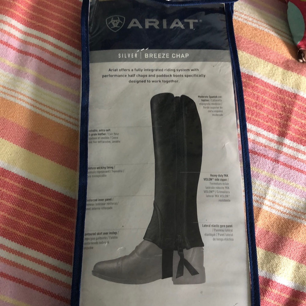 Ariat Black Half Chaps